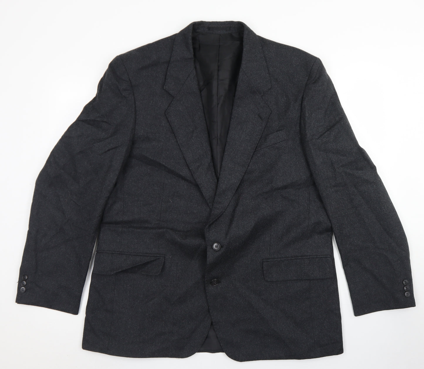 Canda Mens Grey  Wool Jacket Blazer Size 44