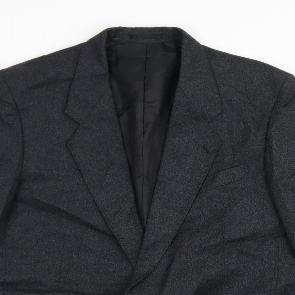 Canda Mens Grey  Wool Jacket Blazer Size 44