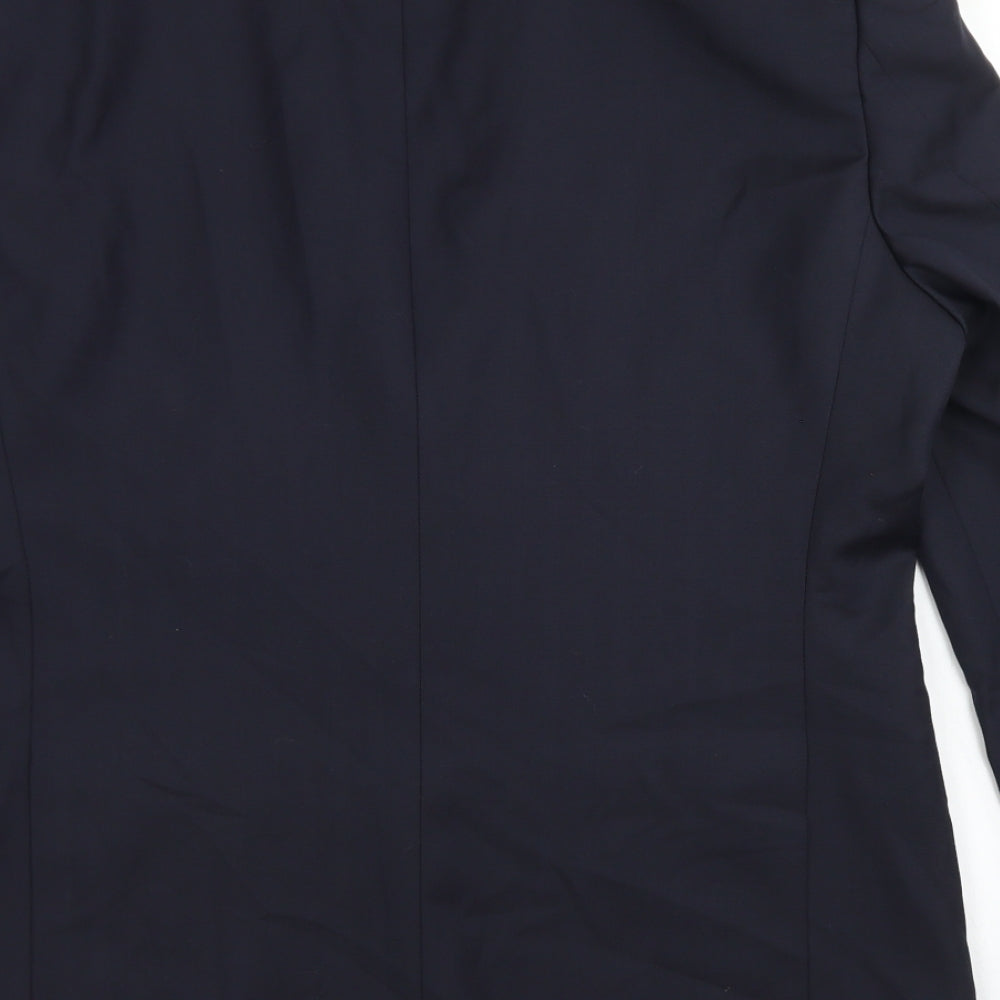 Greenwoods Mens Blue  Wool Jacket Blazer Size 38