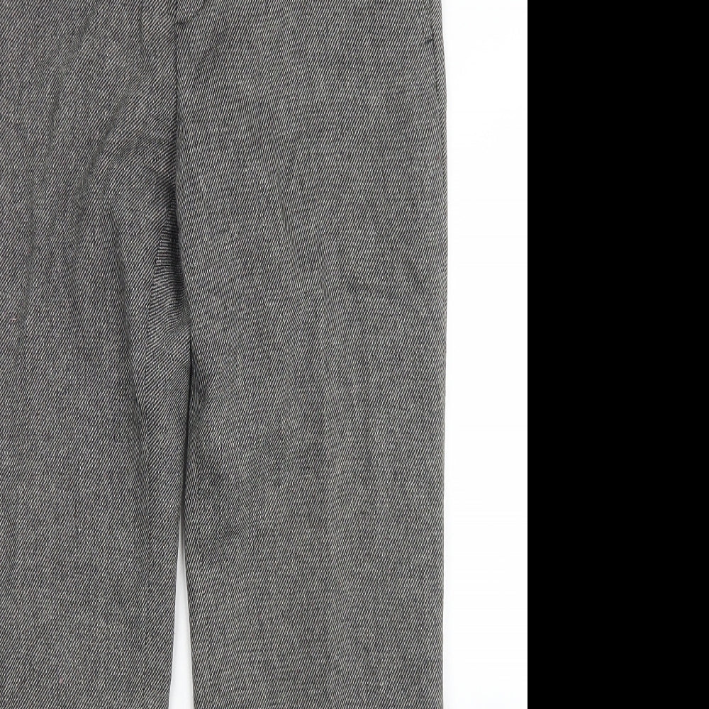 Banana Republic Womens Grey  Wool Dress Pants Trousers Size 8 L29 in Regular Button