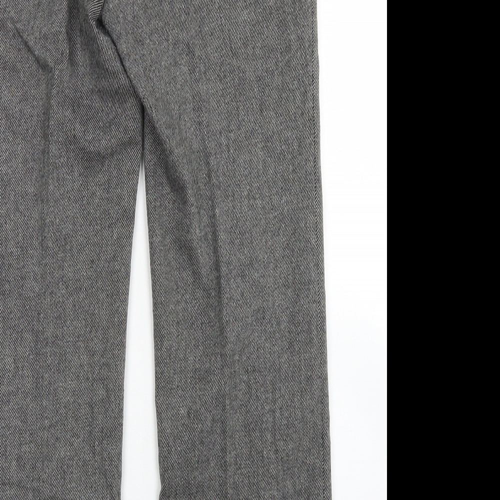Banana Republic Womens Grey  Wool Dress Pants Trousers Size 8 L29 in Regular Button