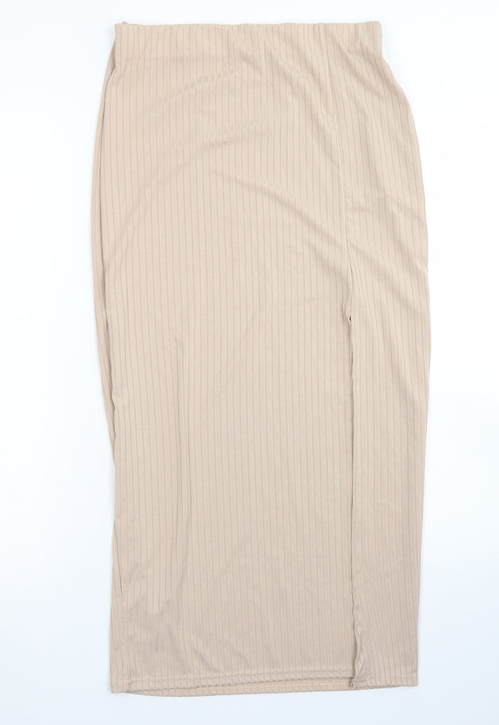 I SAW IT FIRST Womens Brown Polyester Bandage Skirt Size 12