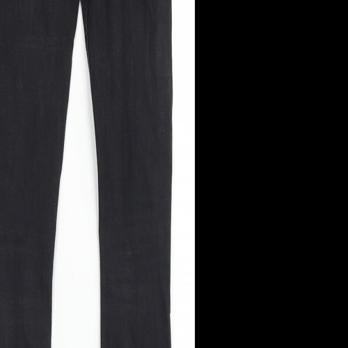 Denim Co Womens Black  Cotton Skinny Jeans Size 6 L27 in Regular Button