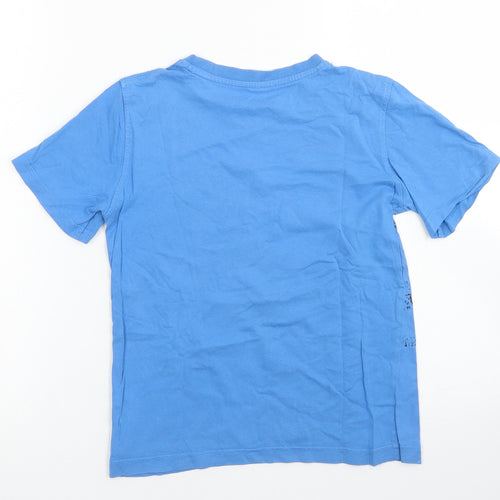 Cherokee Boys Blue  Cotton Basic T-Shirt Size 7-8 Years Crew Neck