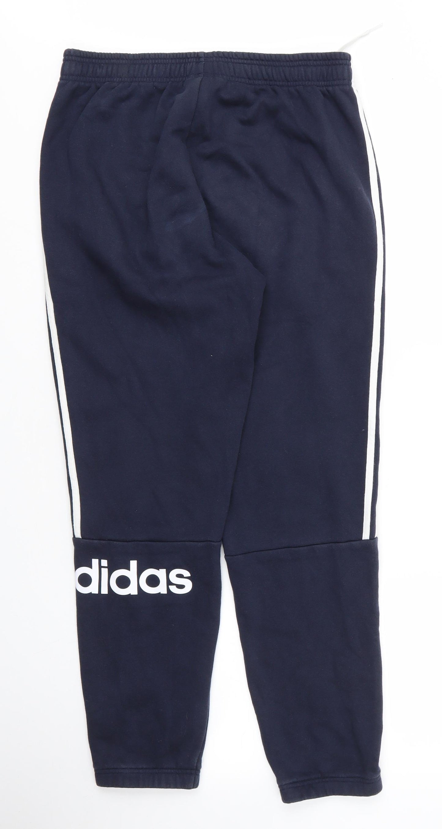 adidas Mens Blue  Cotton Sweatpants Trousers Size M L27 in Regular Drawstring