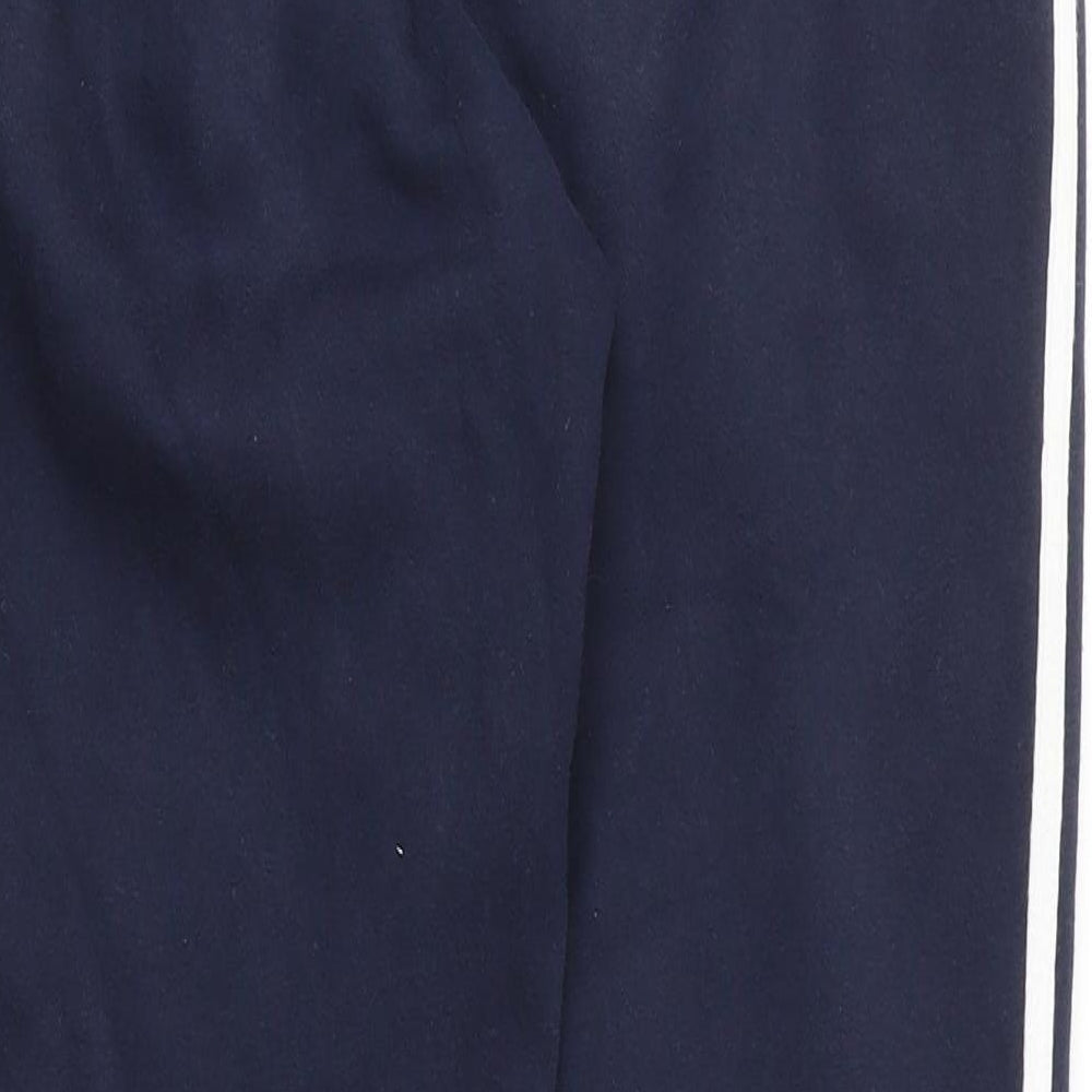 adidas Mens Blue  Cotton Sweatpants Trousers Size M L27 in Regular Drawstring