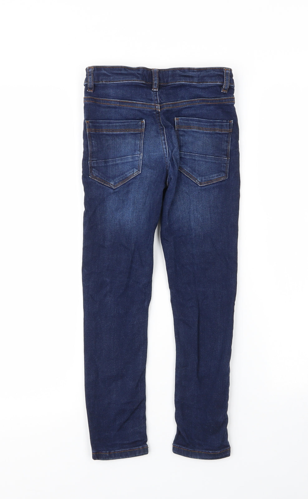 NEXT Boys Blue  Cotton Skinny Jeans Size 6 Years  Regular Zip