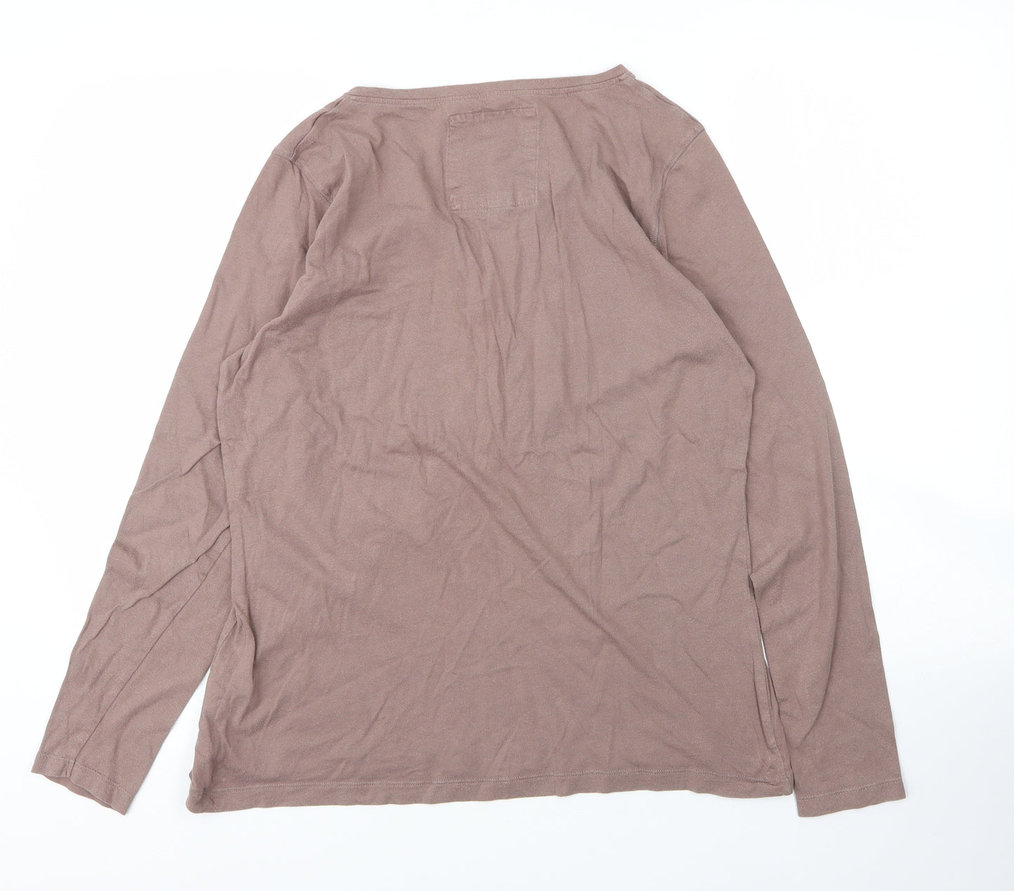 Matalan Womens Brown  Cotton Basic Blouse Size 20 Scoop Neck