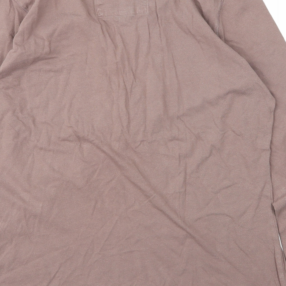 Matalan Womens Brown  Cotton Basic Blouse Size 20 Scoop Neck
