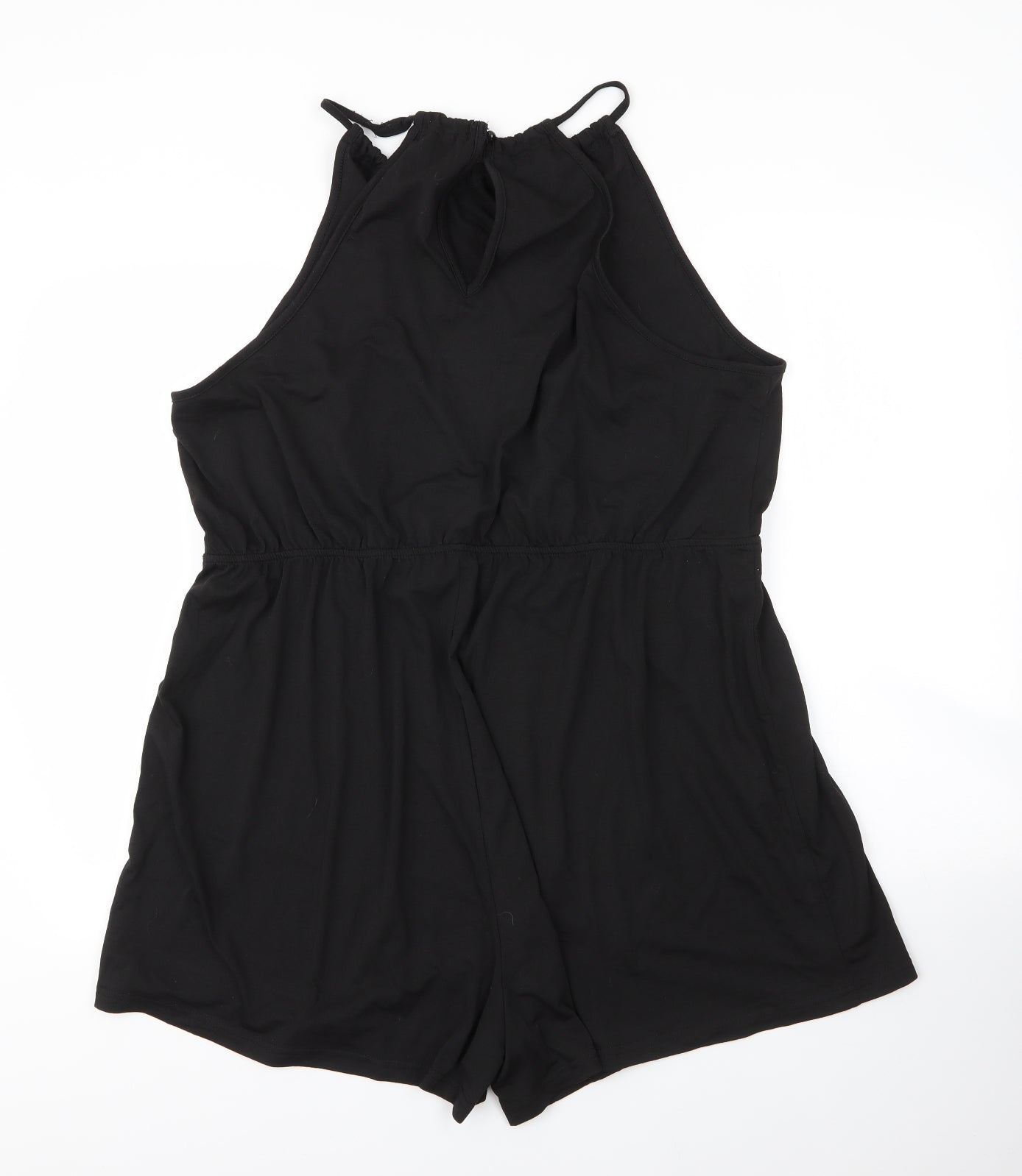 SheIn Womens Black  Cotton Romper One-Piece Size 3XL