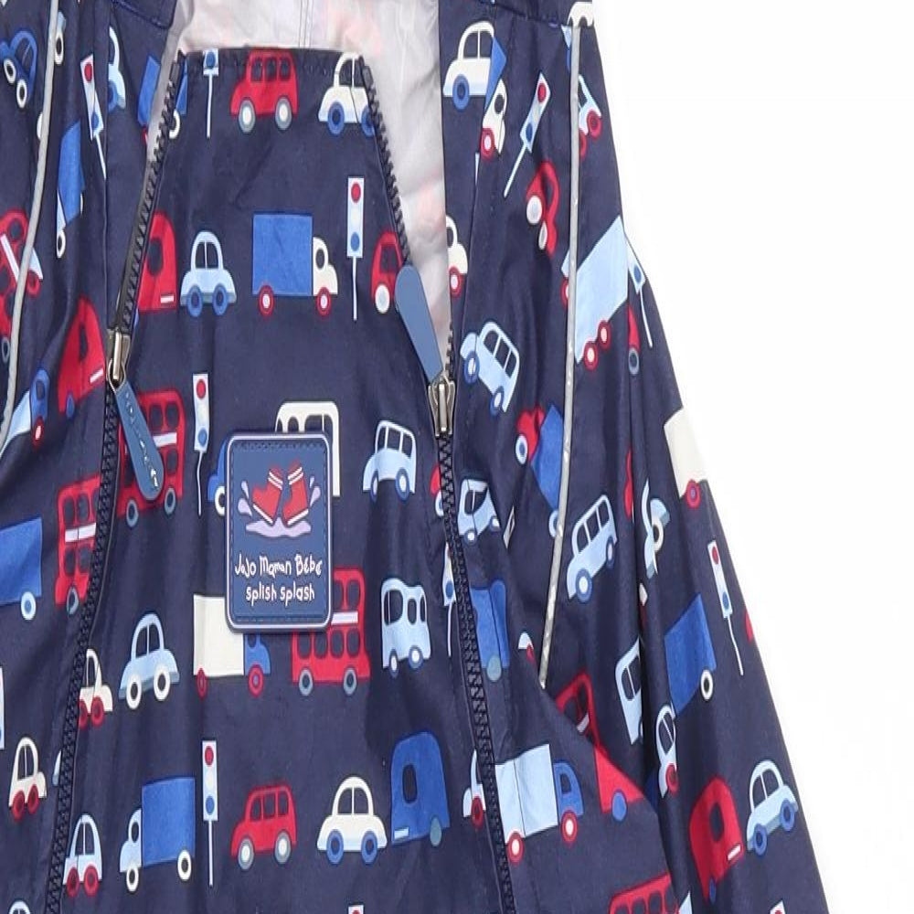 JoJo Maman Bébé Boys Blue   Parka Snowsuit Size 12 Months   Zip