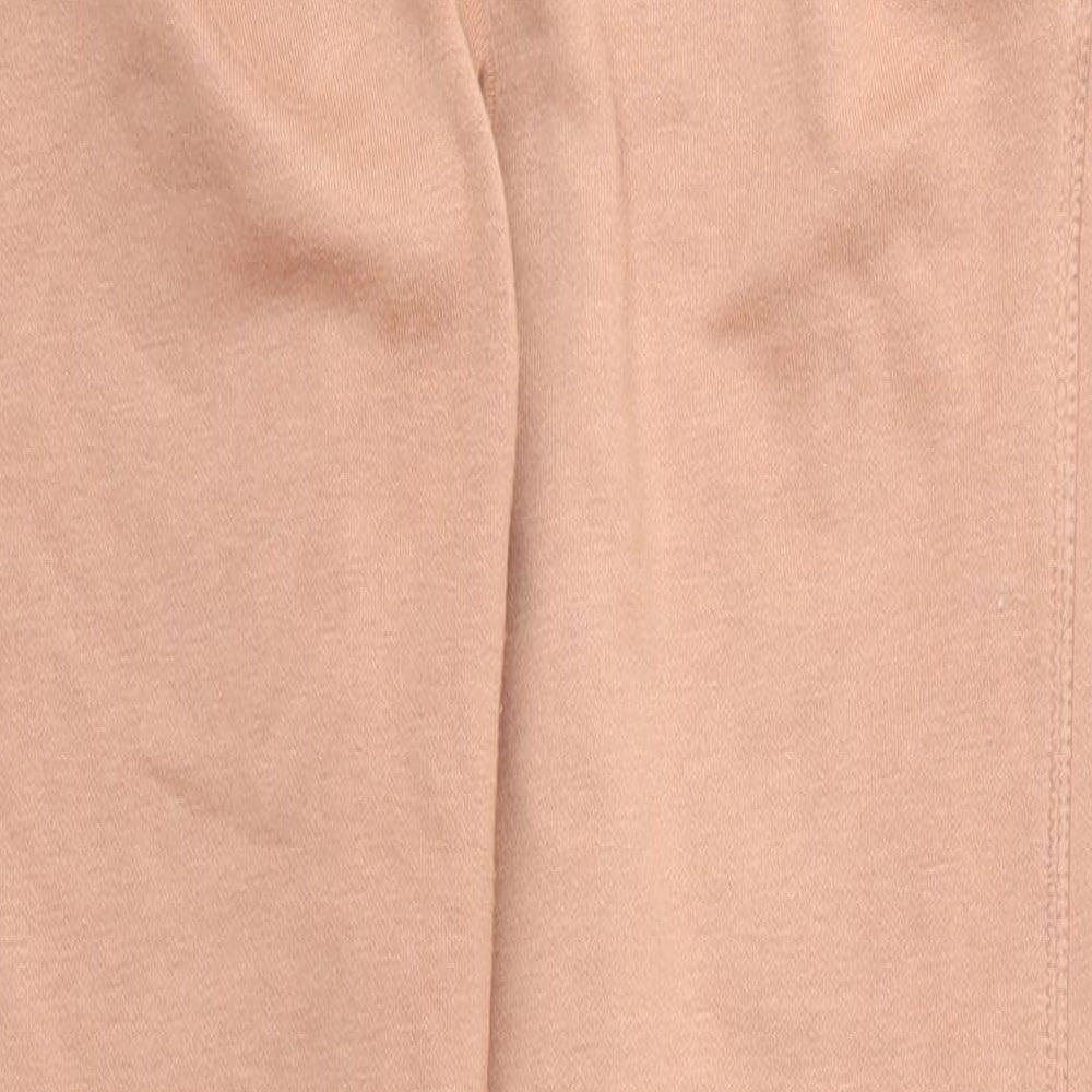 Primark Womens Beige  Cotton Sweatpants Trousers Size S L26 in Regular Drawstring