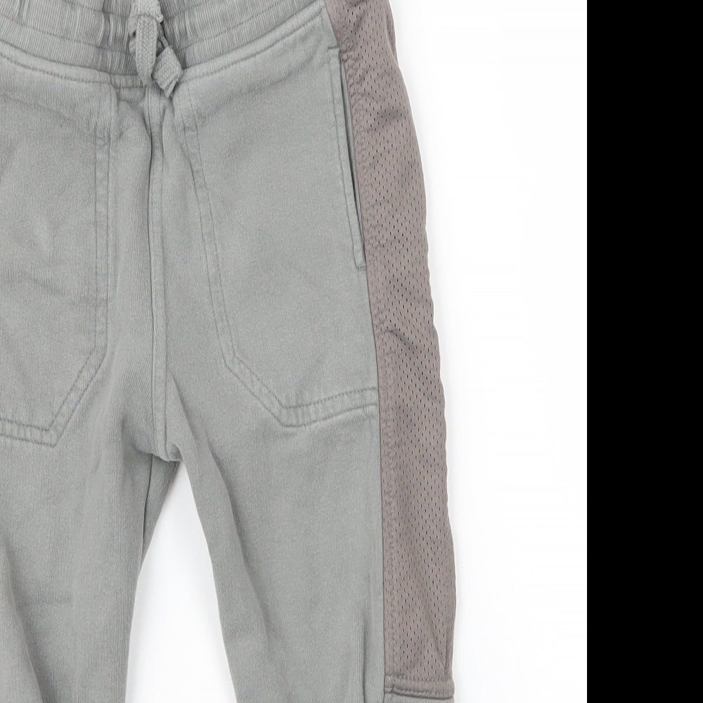 River Island Boys Grey  Cotton Sweatpants Trousers Size 5 Years  Regular Drawstring