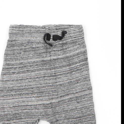 George Boys Grey  Cotton Capri Leggings Size 6-9 Months  Drawstring