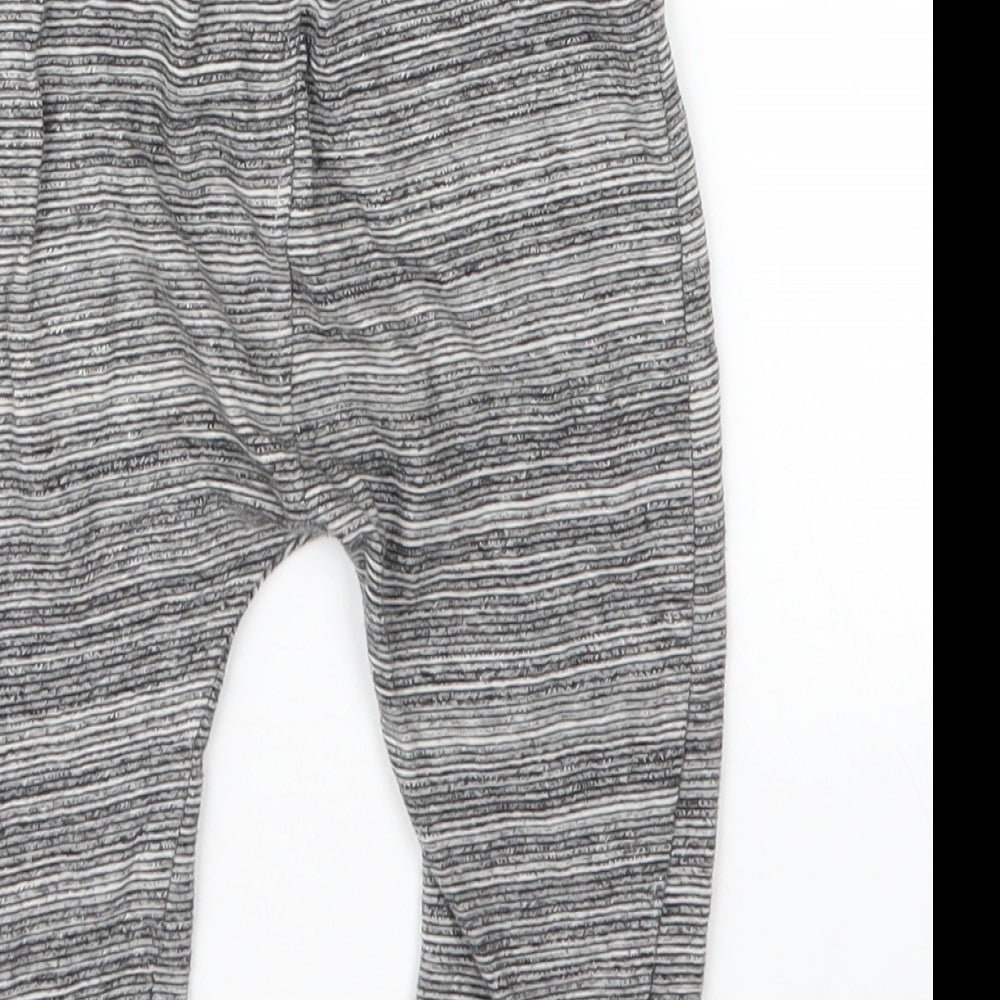 George Boys Grey  Cotton Capri Leggings Size 6-9 Months  Drawstring