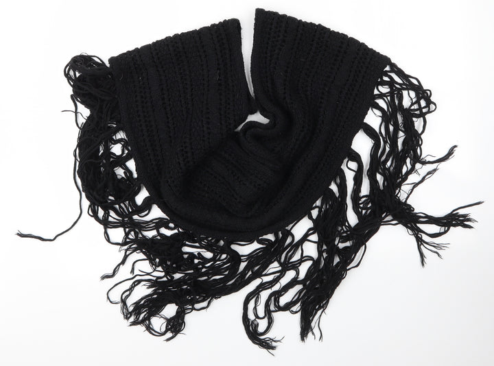 Preworn Unisex Black Acrylic Shawl/Wrap