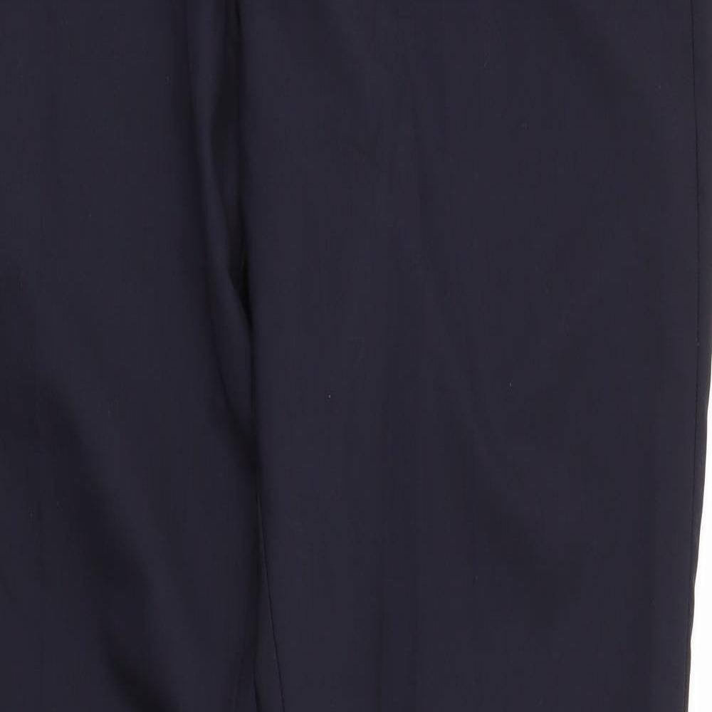 TM LEWIN Womens Blue  Wool Trousers  Size 36 in L36 in Regular Zip