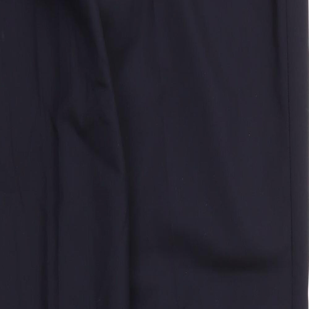 TM LEWIN Womens Blue  Wool Trousers  Size 36 in L36 in Regular Zip
