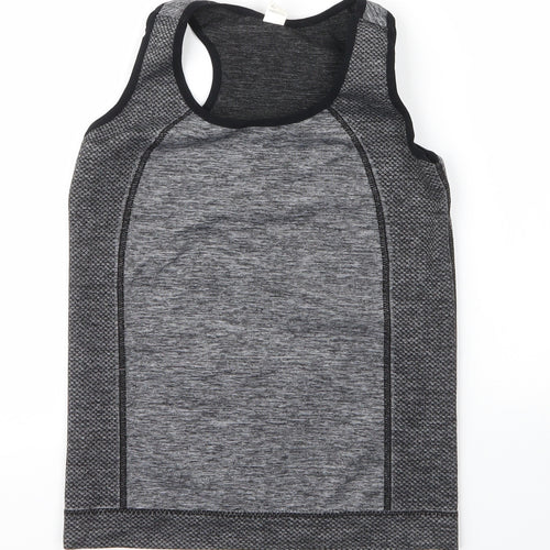 Preworn Womens Grey  Polyester Basic Tank Size S Round Neck