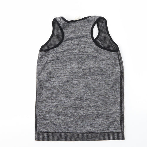 Preworn Womens Grey  Polyester Basic Tank Size S Round Neck