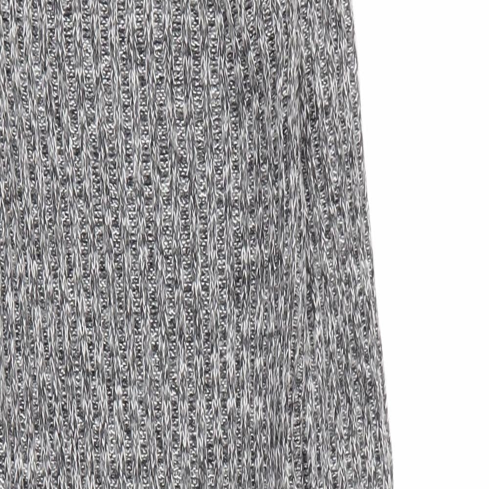 Primark Womens Grey  Acrylic Jumper Dress  Size 6  Roll Neck