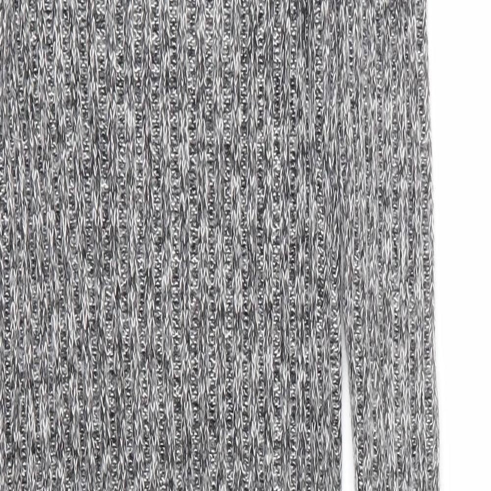 Primark Womens Grey  Acrylic Jumper Dress  Size 6  Roll Neck