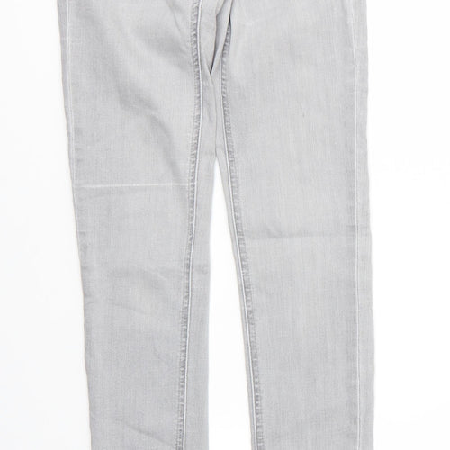 H&M Womens Grey   Skinny Jeans Size 26 L31 in  Zip