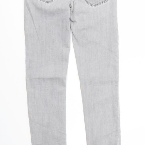 H&M Womens Grey   Skinny Jeans Size 26 L31 in  Zip