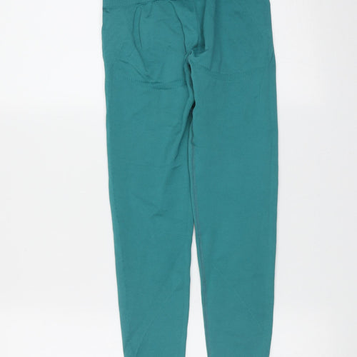 Preworn Womens Green  Polyester Blend Cropped Leggings Size 24 in L23 in Extra-Slim