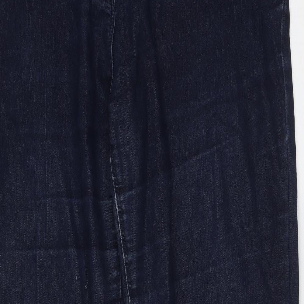 Rogers + Rogers Womens Blue  Cotton Straight Jeans Size 18 L31 in Regular Zip