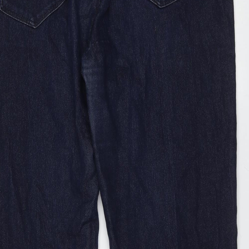 Rogers + Rogers Womens Blue  Cotton Straight Jeans Size 18 L31 in Regular Zip