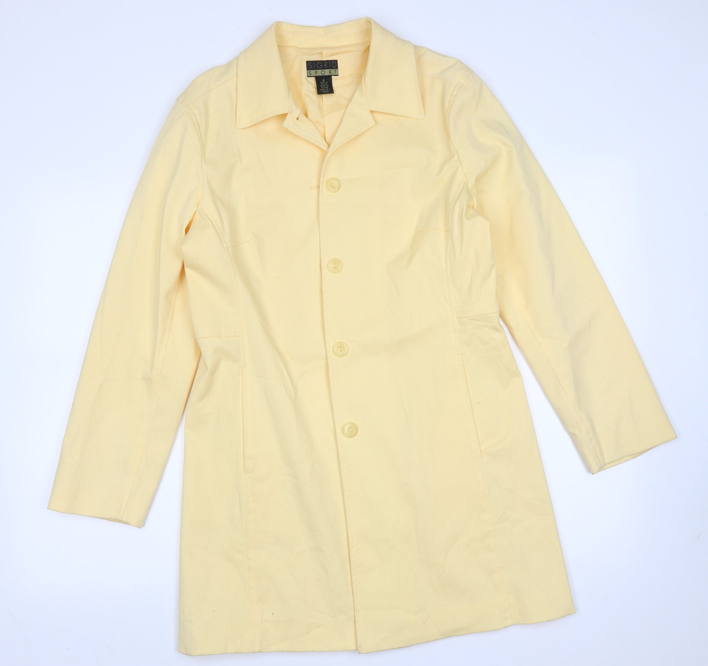 Sigrid Sport Womens Yellow   Jacket  Size 6  Button
