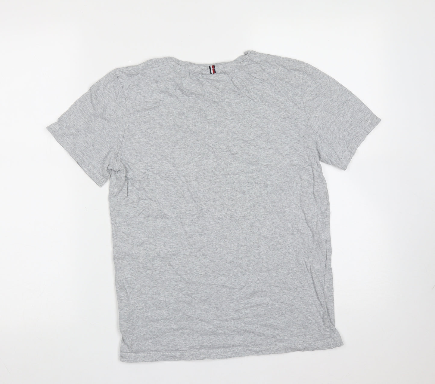Tommy Hilfiger Boys Grey  Cotton Basic T-Shirt Size 14 Years Round Neck