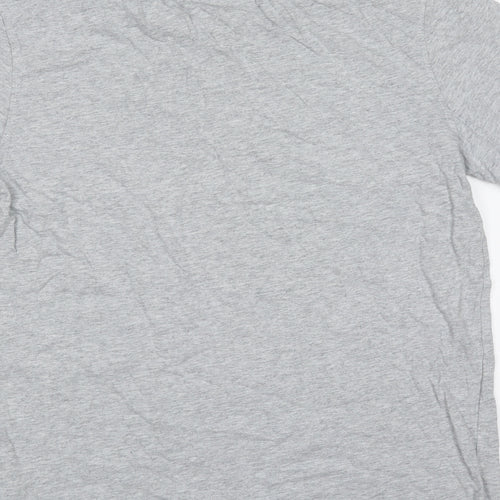 Tommy Hilfiger Boys Grey  Cotton Basic T-Shirt Size 14 Years Round Neck