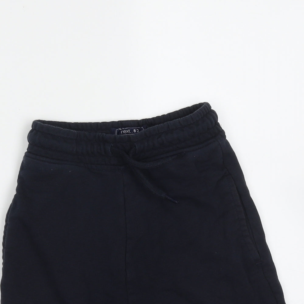 NEXT Boys Blue  Cotton Sweat Shorts Size 8 Years  Regular Drawstring
