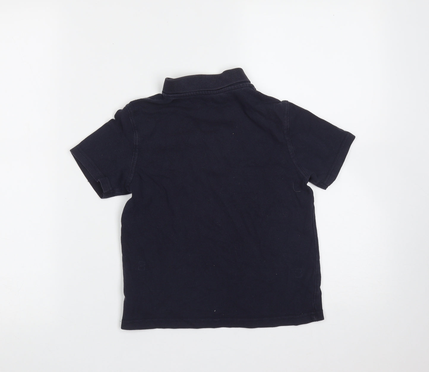 George Boys Blue  Cotton Basic Polo Size 6-7 Years Collared
