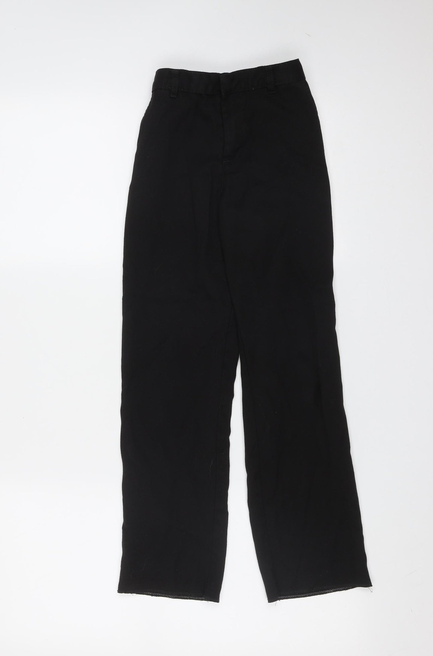 George Boys Black  Polyester  Trousers Size 8-9 Years  Regular Zip - school