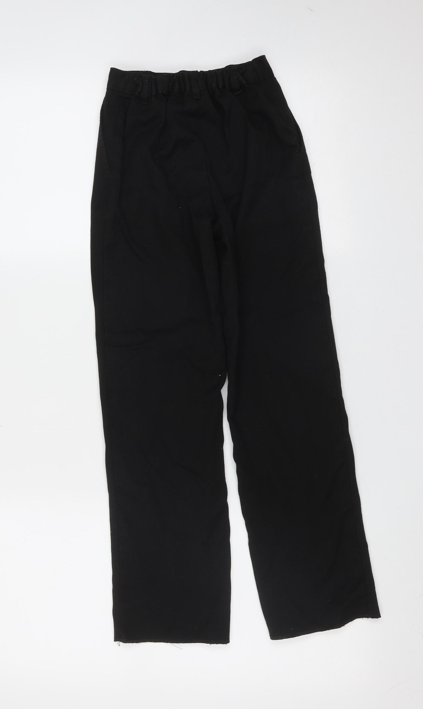 George Boys Black  Polyester  Trousers Size 8-9 Years  Regular Zip - school