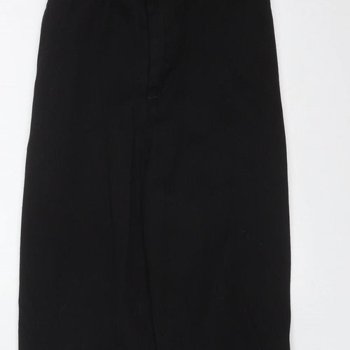 George Boys Black  Polyester  Trousers Size 8-9 Years  Regular Zip - school