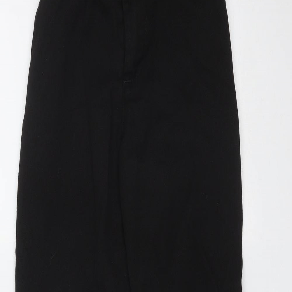 George Boys Black  Polyester  Trousers Size 8-9 Years  Regular Zip - school