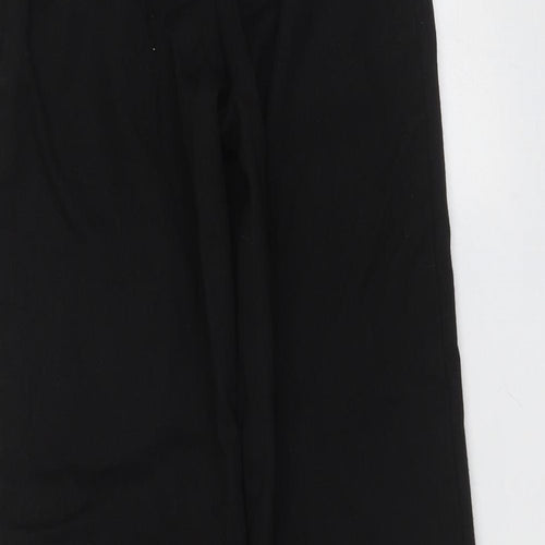 George Boys Black  Polyester  Trousers Size 8-9 Years  Regular Zip - school