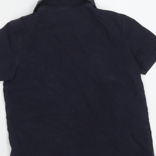 George Boys Blue  Cotton Basic Polo Size 8-9 Years Collared