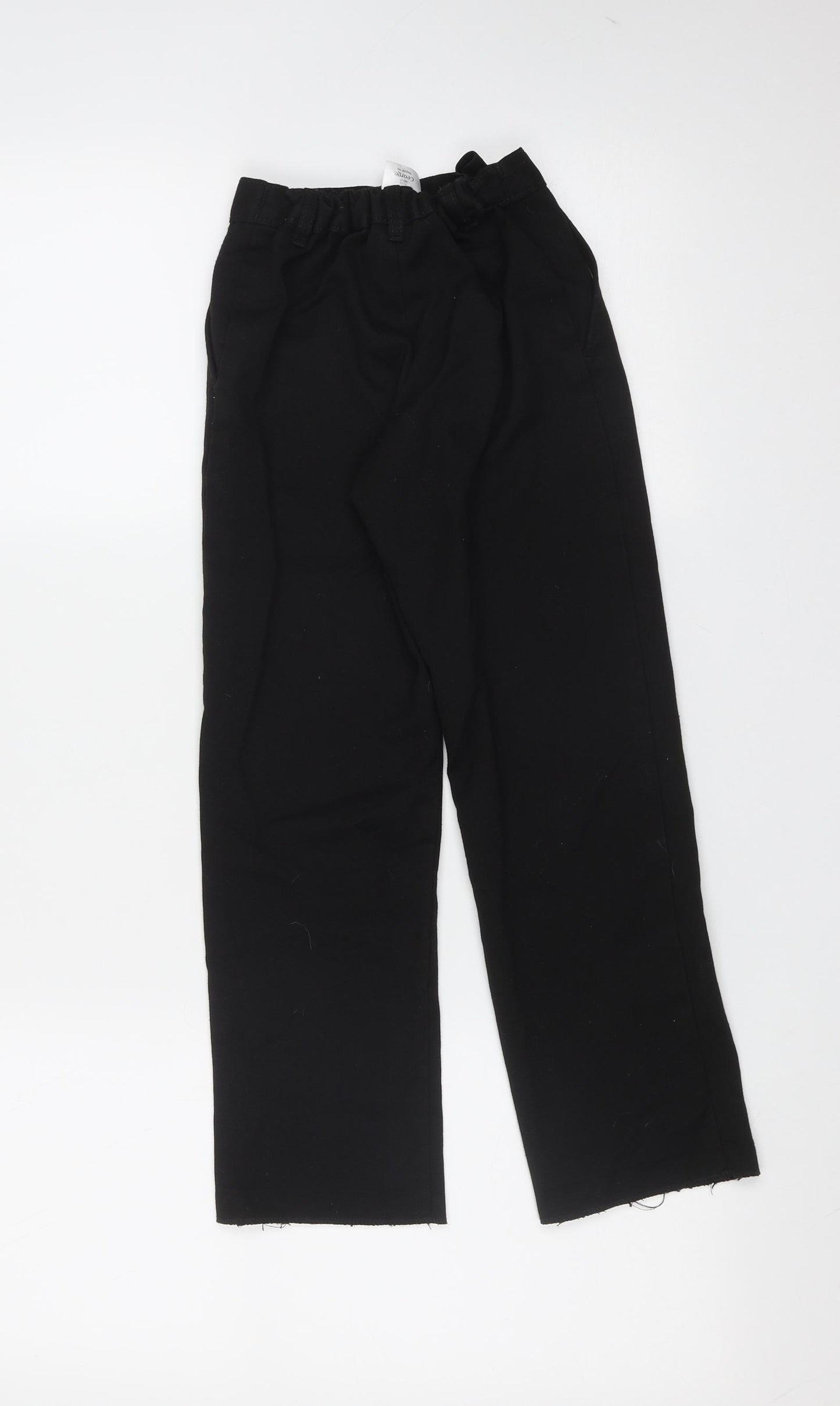George Boys Black  Polyester  Trousers Size 6-7 Years  Regular  - school