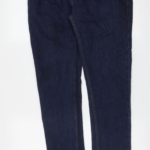 Primark Mens Blue  Cotton Skinny Jeans Size 34 in L32 in Extra-Slim Button