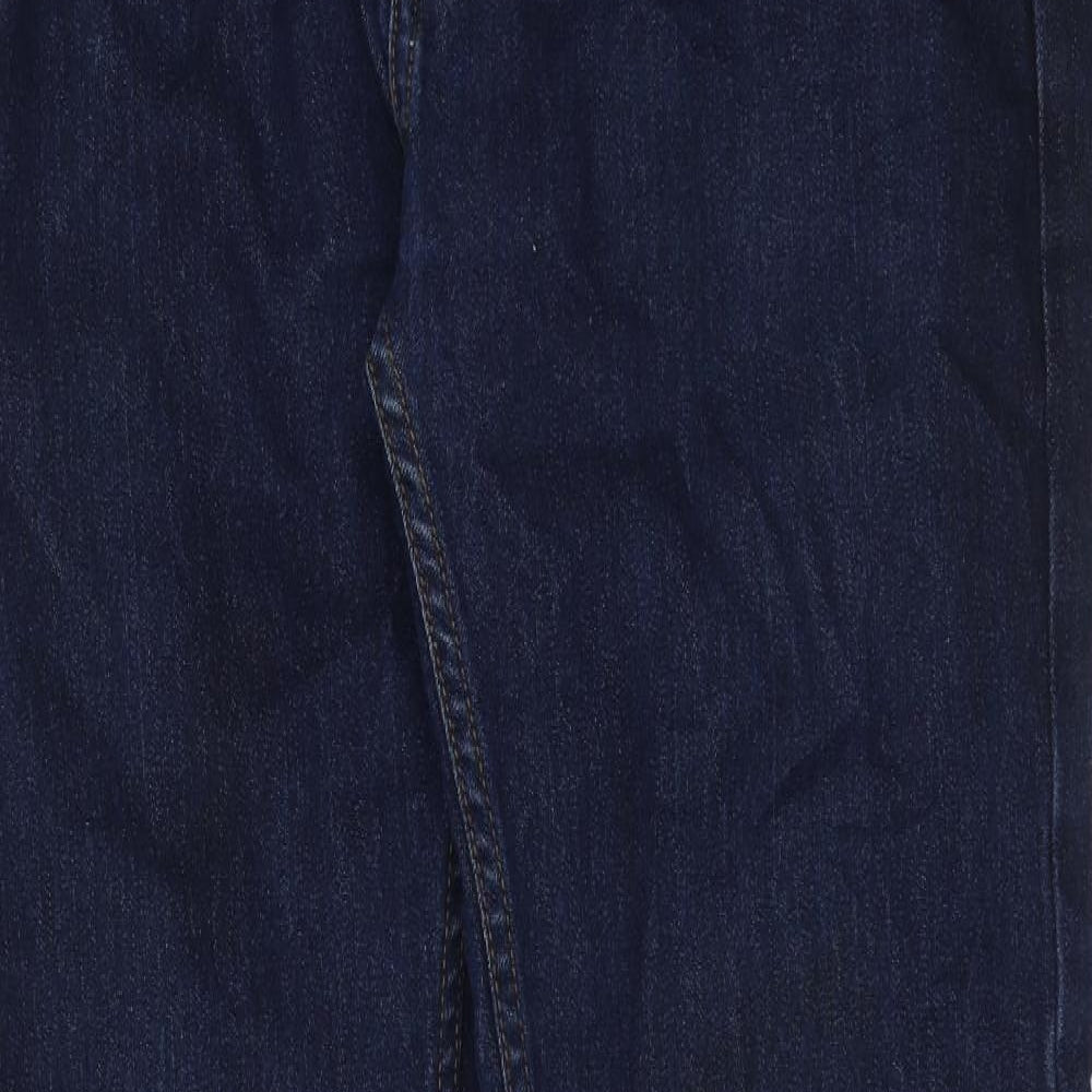 Primark Mens Blue  Cotton Skinny Jeans Size 34 in L32 in Extra-Slim Button