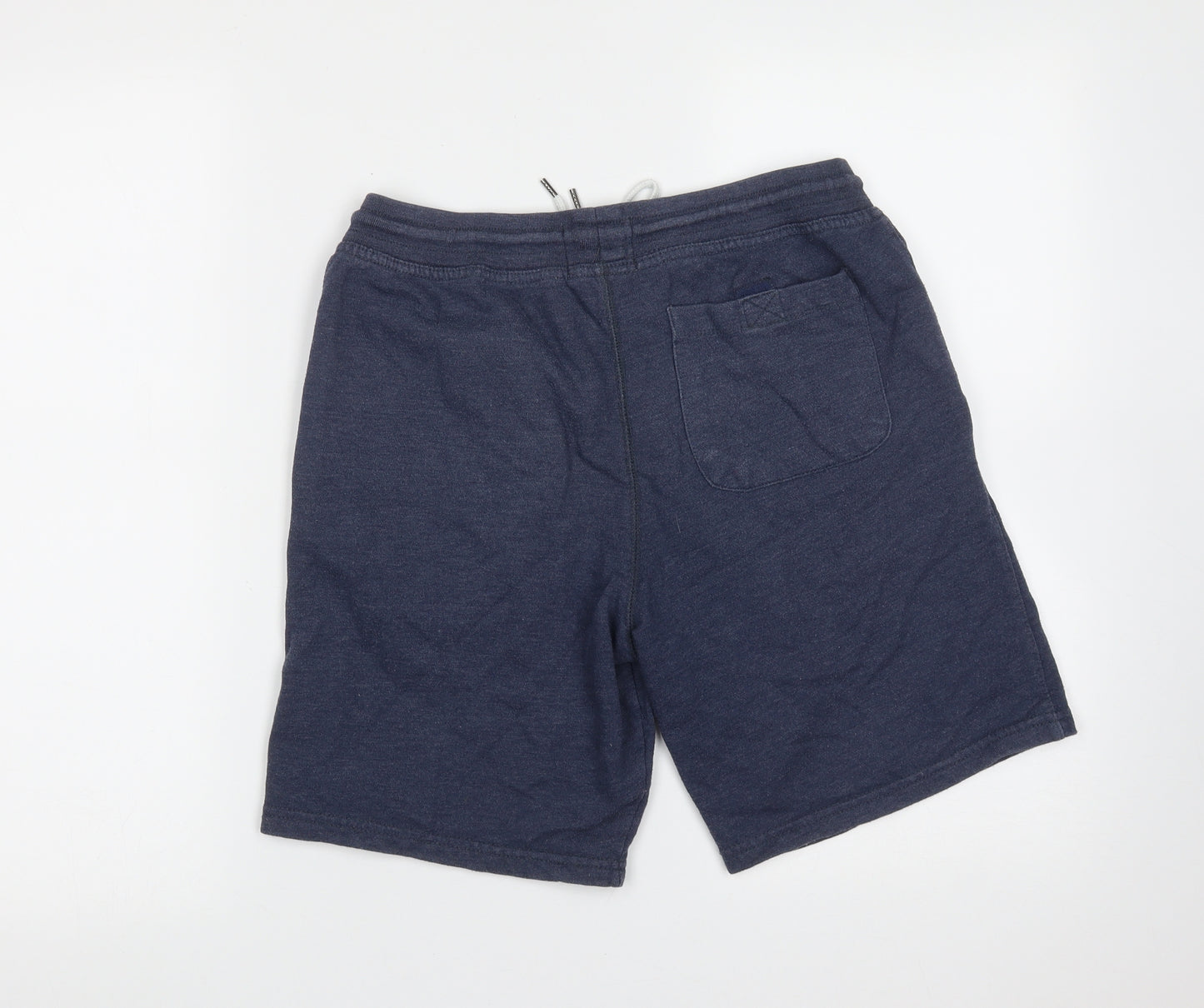 Burton Mens Blue  Cotton Sweat Shorts Size S L9 in Regular Drawstring