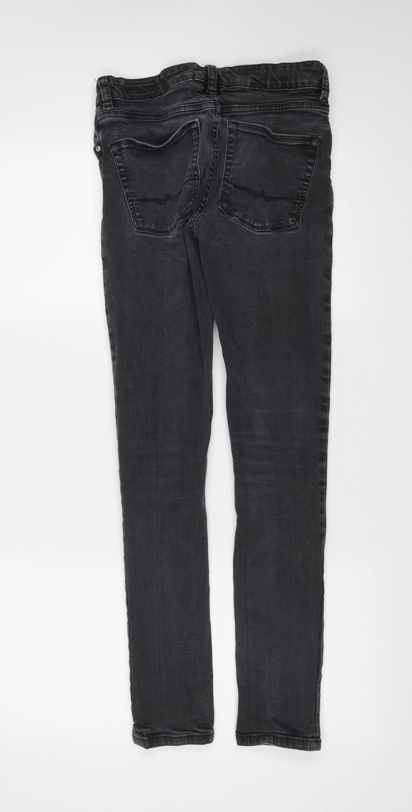 ASOS Womens Grey  Cotton Skinny Jeans Size 29 in L29 in Extra-Slim