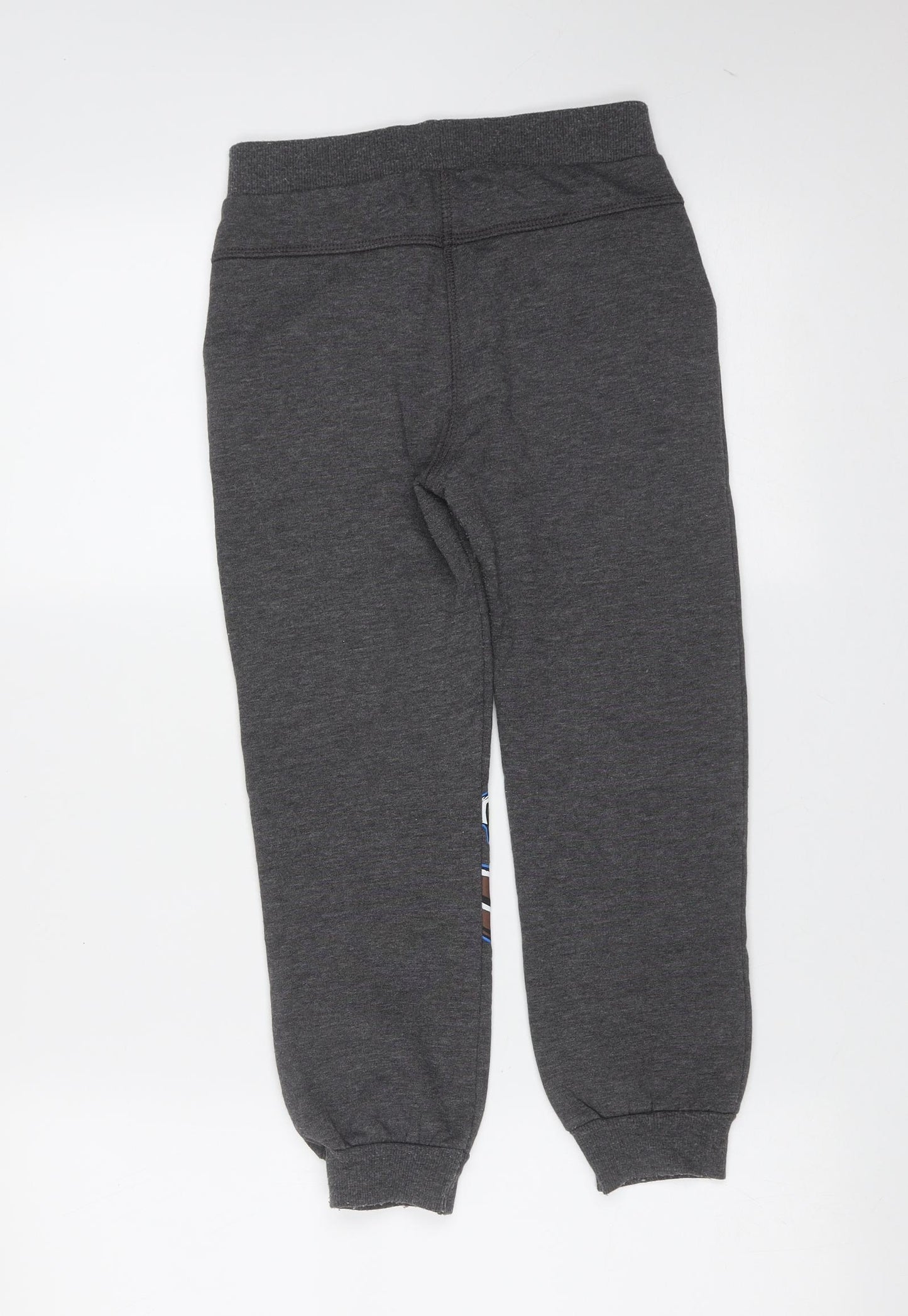 George Boys Grey  Polyester Jogger Trousers Size 6-7 Years  Regular Drawstring - Ninja Turtles