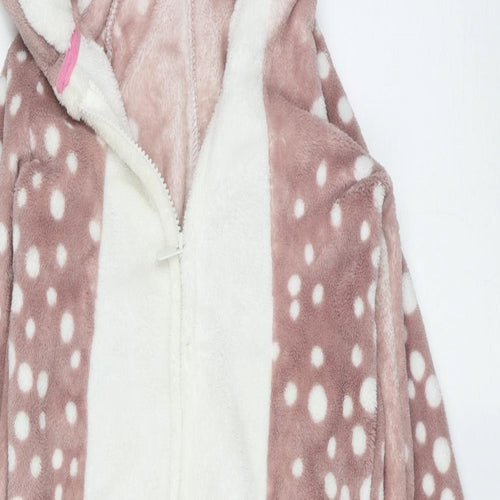 George Girls Purple Animal Print Polyester Top One Piece Size 6-7 Years  Zip - animal onesie