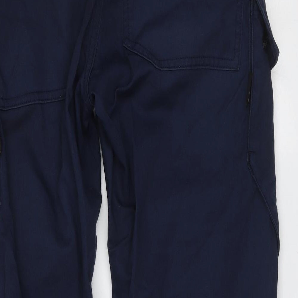 snickers workwear Mens Blue  Cotton Cargo Trousers Size 30 in L30 in Regular